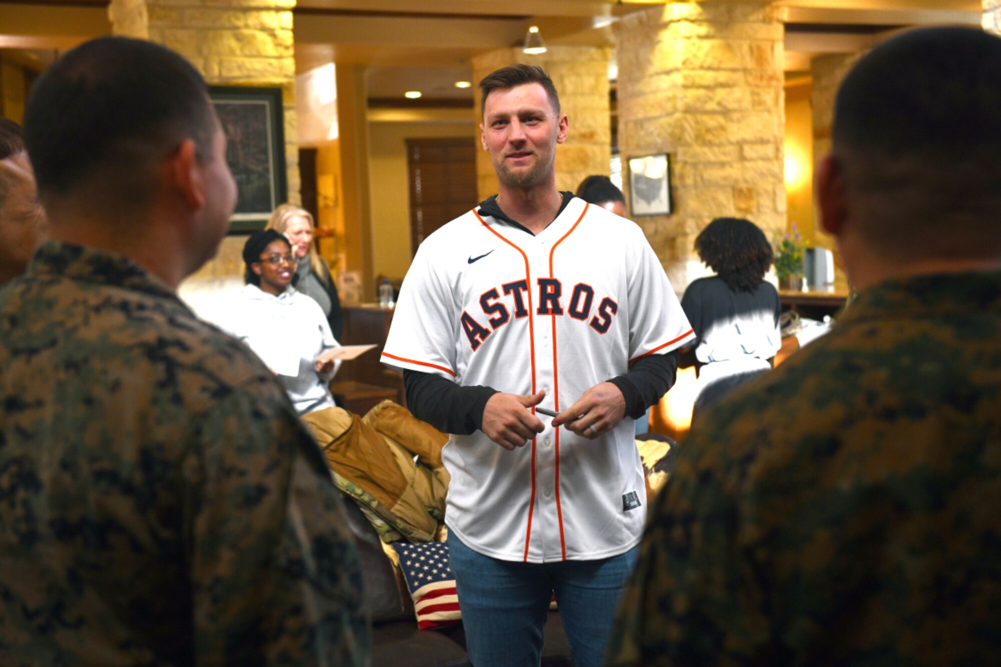 Astros Caravan make stop at JBSA-Fort Sam Houston