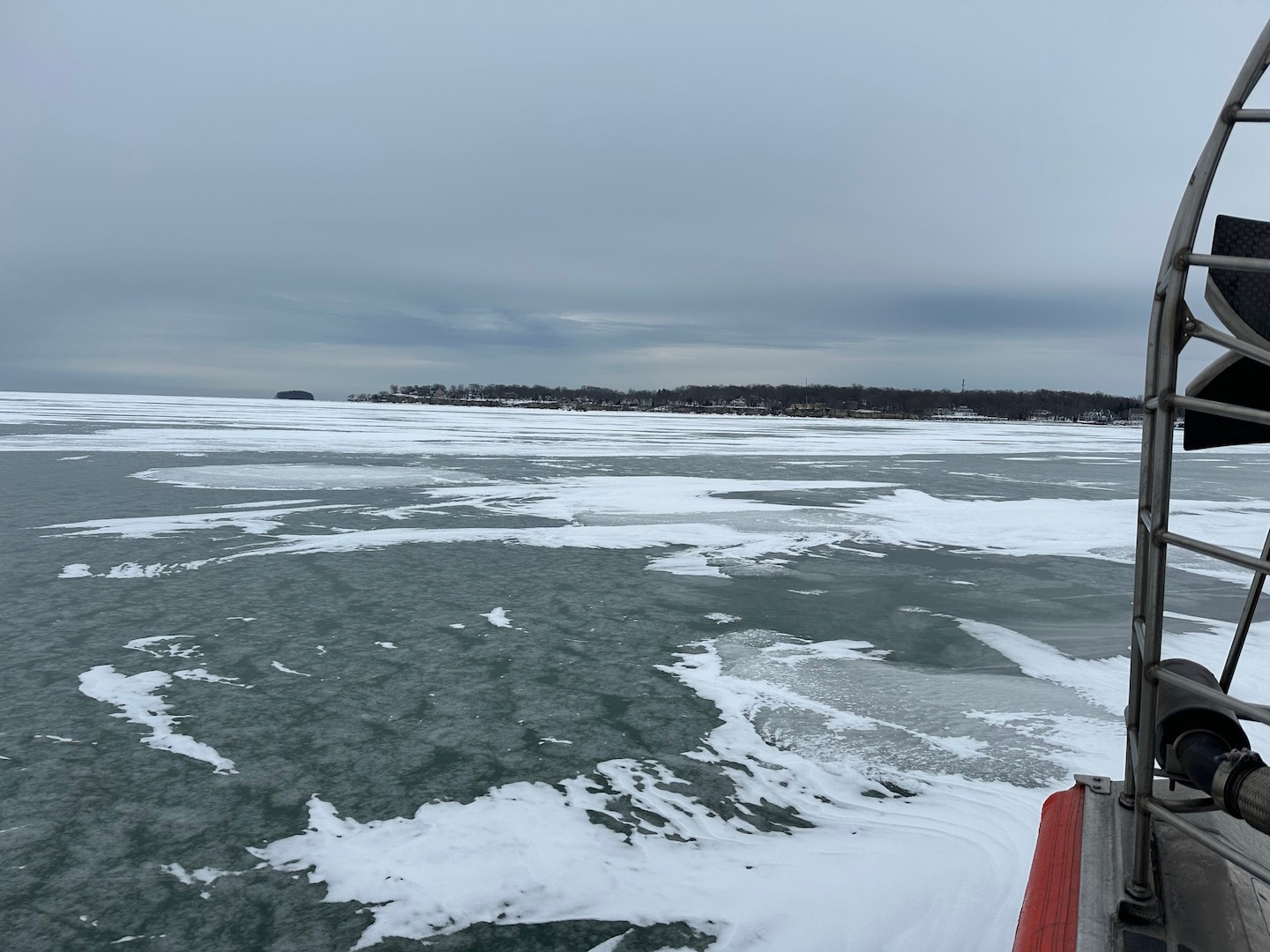 Coast Guard rescues 9 from ice floe on Lake Erie