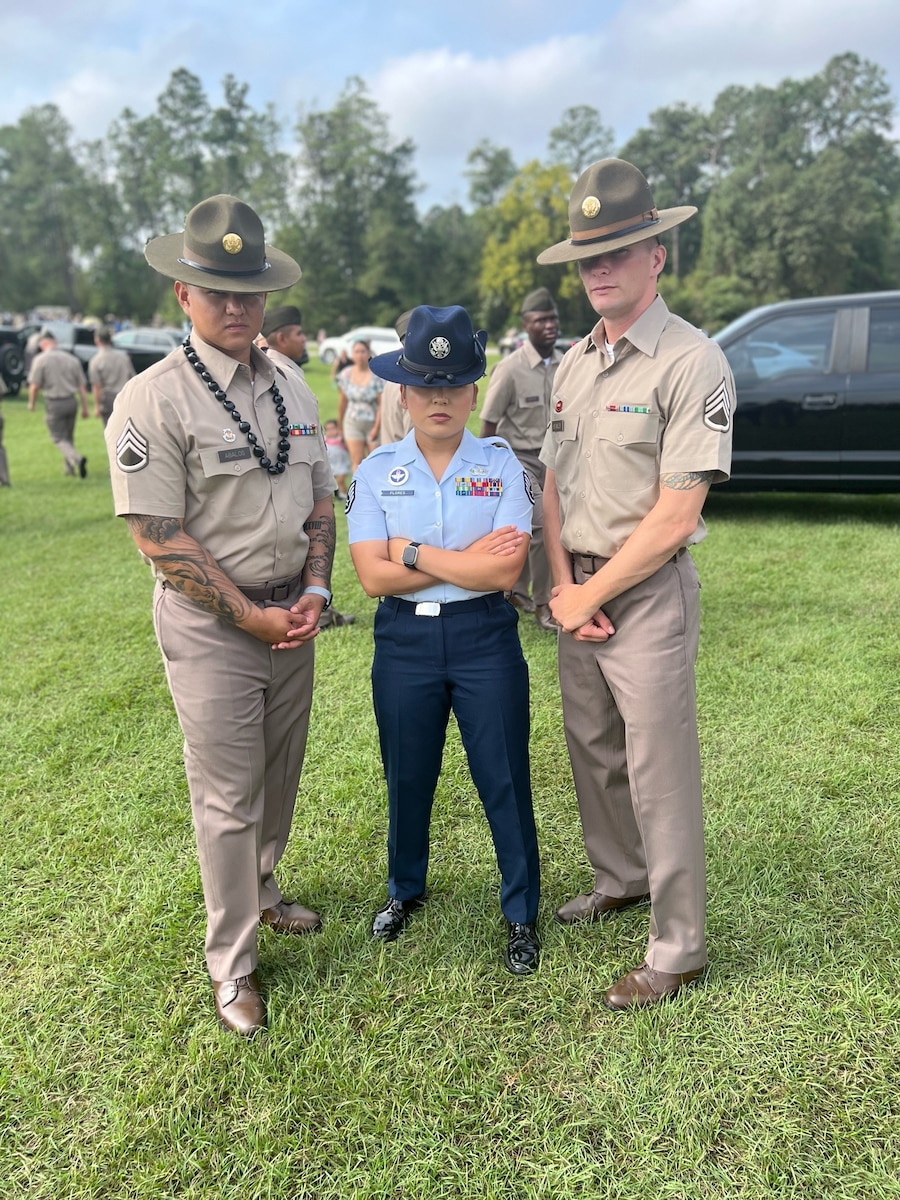 drill instructor dress blues Churchill