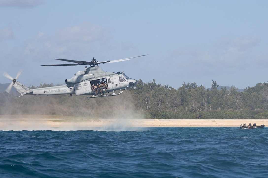 U.S. Marines with the maritime raid force, 31st Marine Expeditionary Unit,