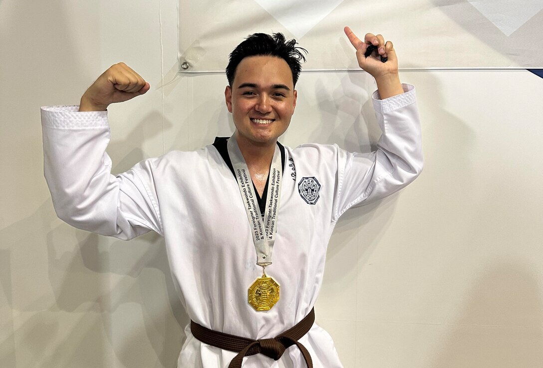 US Army sergeant wins Gold Medal in Taekwondo competition in South Korea