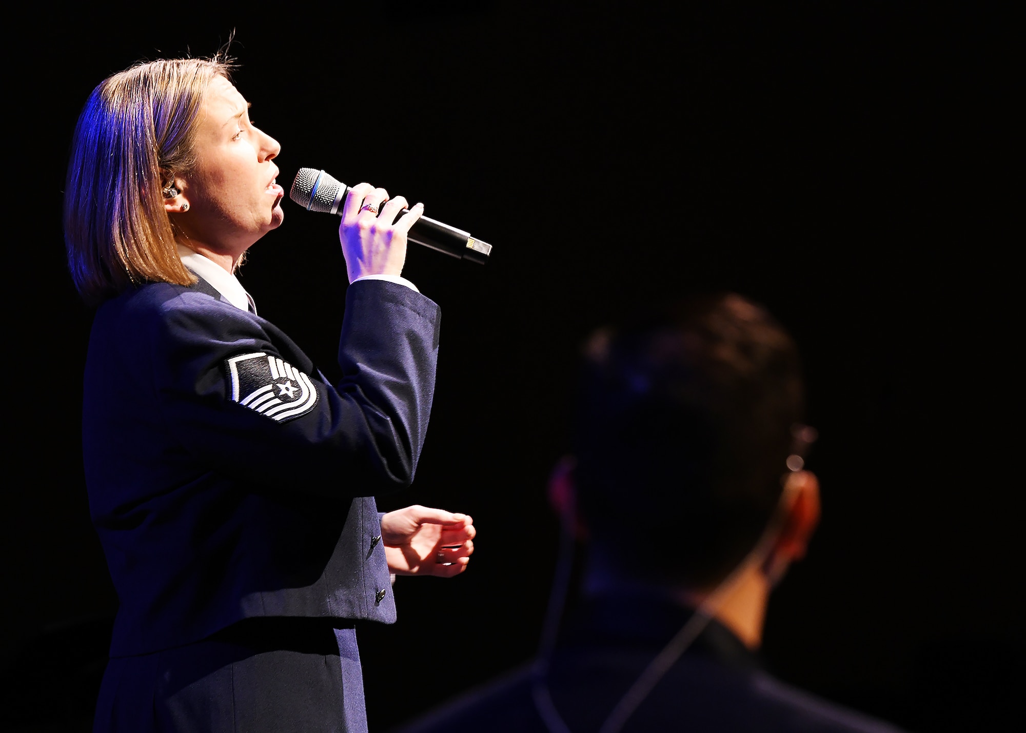 MSgt Rachel Wilson performing a holiday favorite for Sounds of the Season 2023