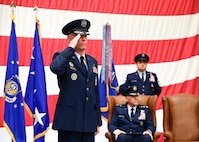 major general lutton renders his final salute to the troops of the 20th air force