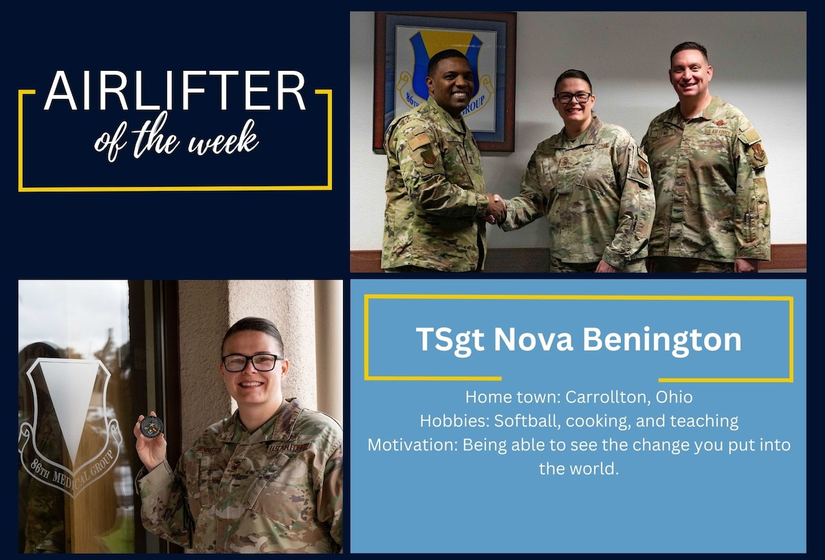 Airlifter of the Week TSgt. Benington > Ramstein Air Base > Article