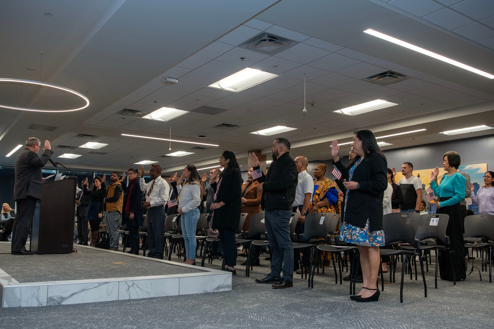 U.S. naturalization ceremony.