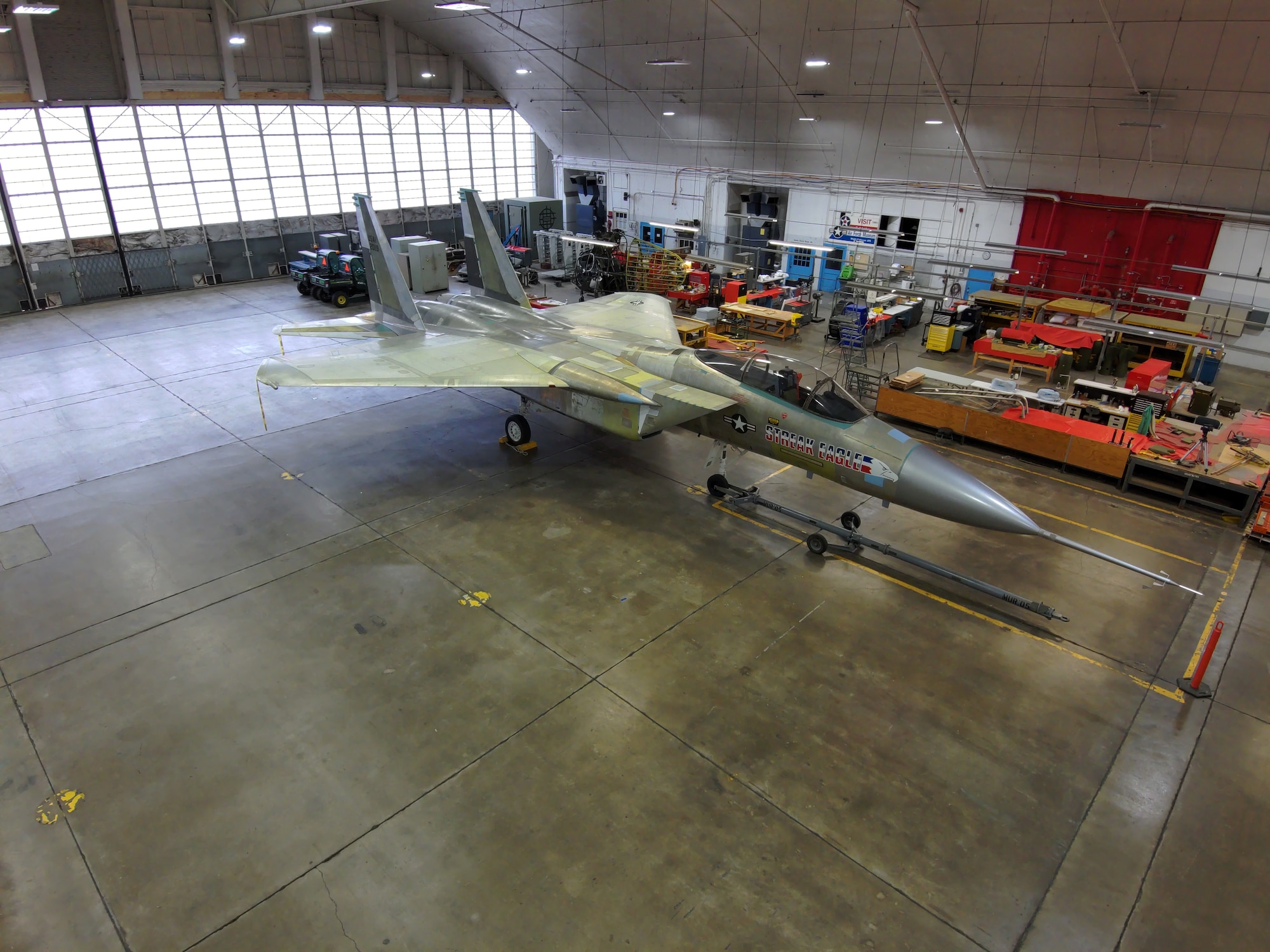 McDonnell Douglas F-15 Streak Eagle in restoration.