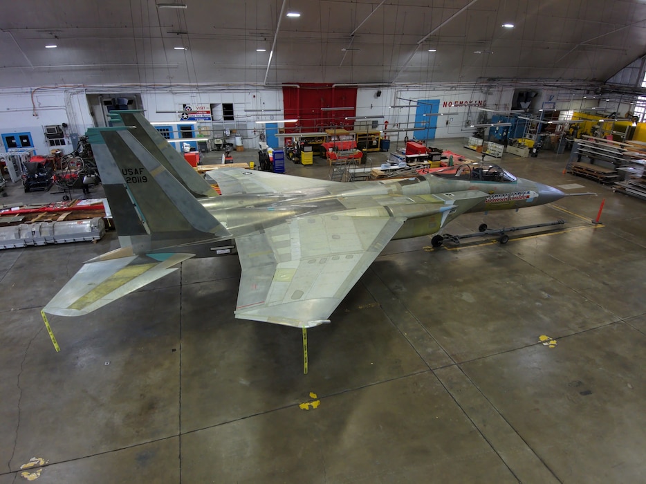 McDonnell Douglas F-15 Streak Eagle in restoration.