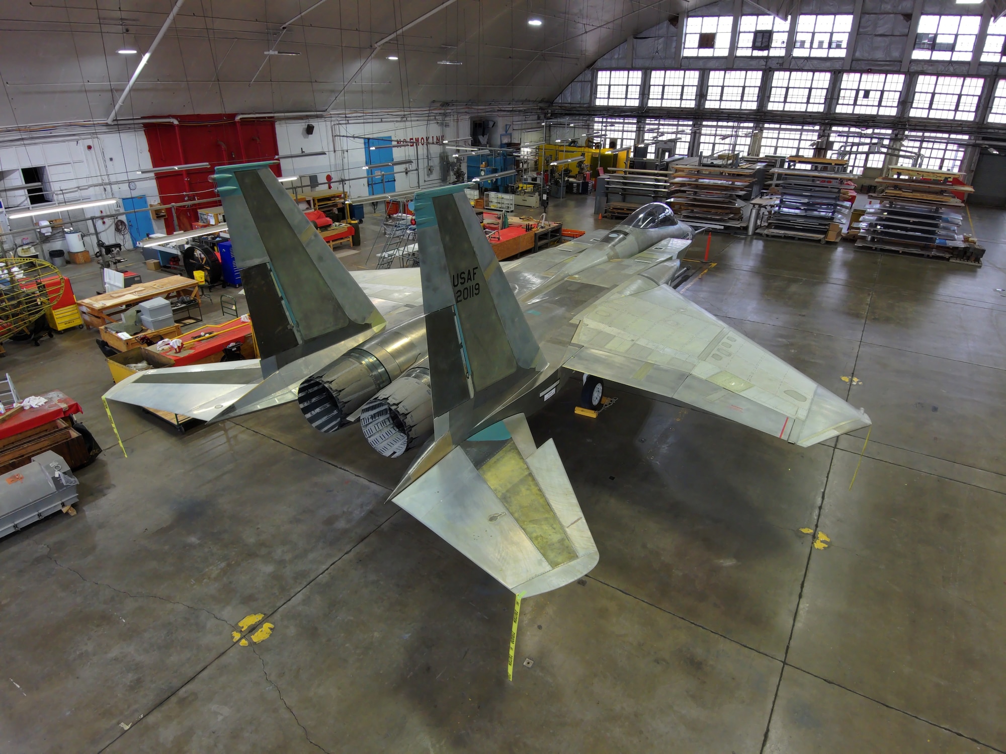 McDonnell Douglas F-15 Streak Eagle in restoration.