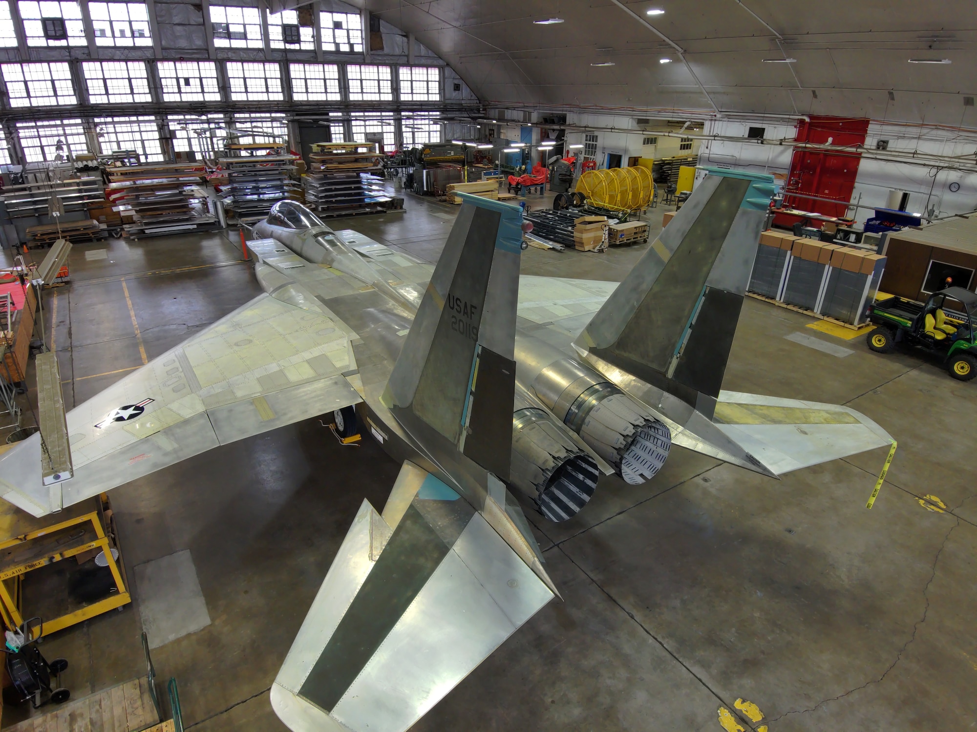 McDonnell Douglas F-15 Streak Eagle in restoration.