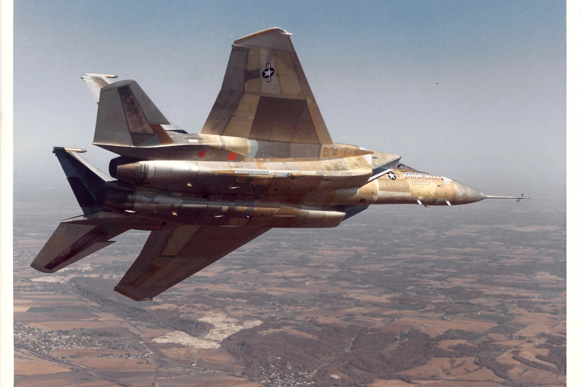 McDonnell Douglas F-15 Streak Eagle in flight.