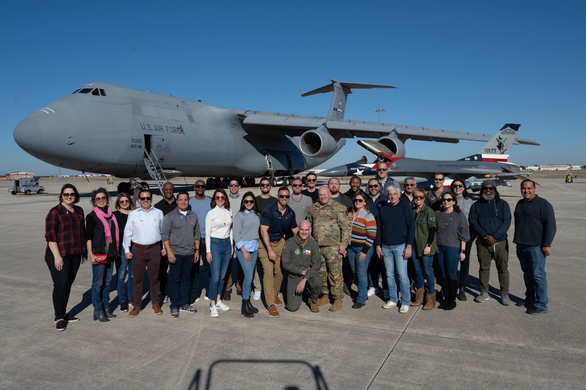Joint Base San Antonio and 502nd Air Base Wing military service members and Leadership San Antonio representatives