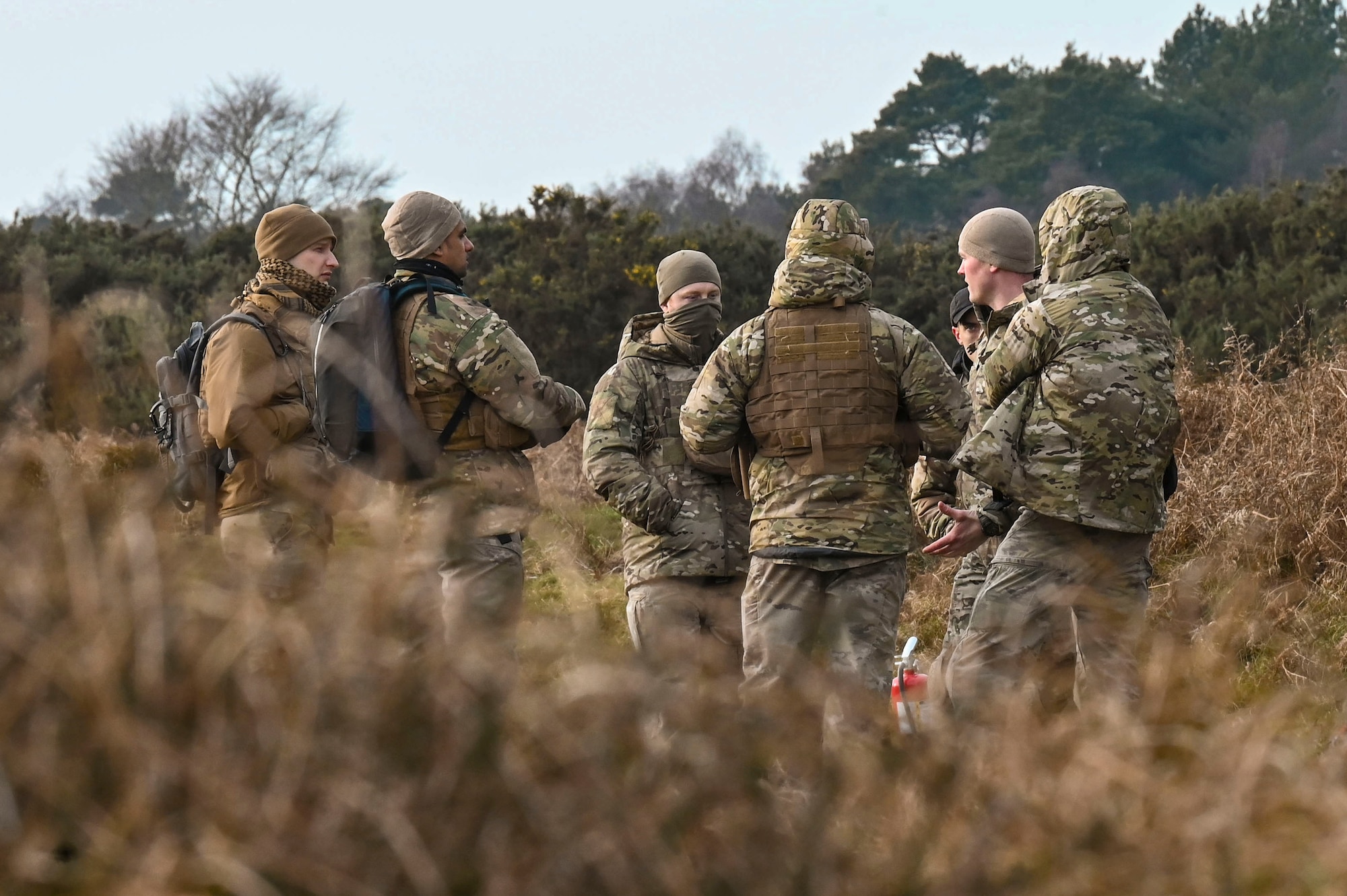 Airmen applied evasion movements and survival techniques to regroup with their team at their target destination.