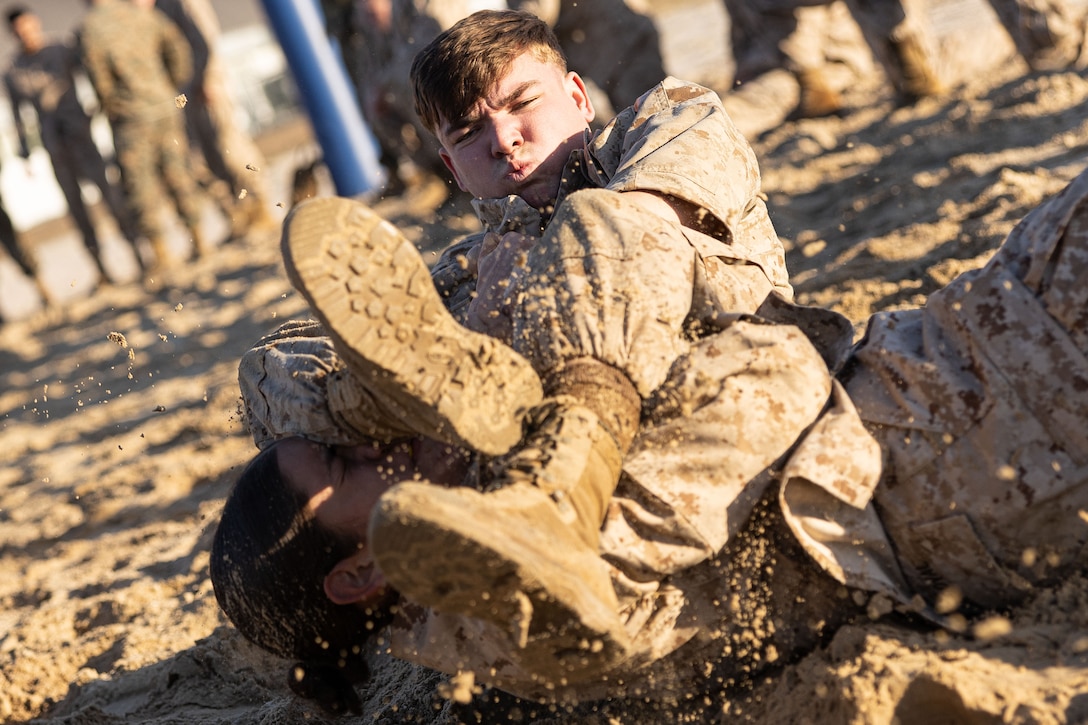 MCMAP belt advancement courses assist Marines in developing hand-to-hand combat skills, mental strength and moral judgement, and reinforce leadership and teamwork.
