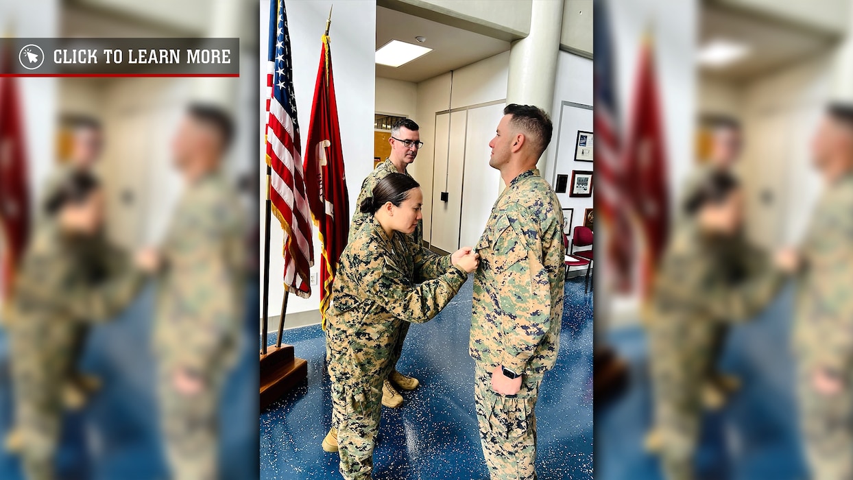 Marine receives award for saving lives