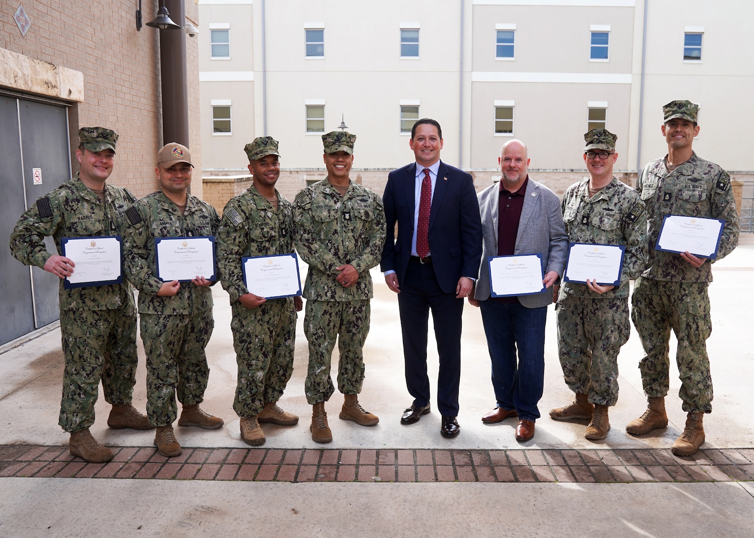 U.S. Congressman recognizes Navy Chiefs for taking care of one of their ...