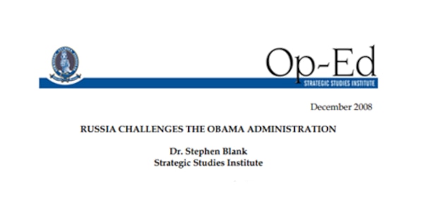 Cover for Russia Challenges the Obama Administration