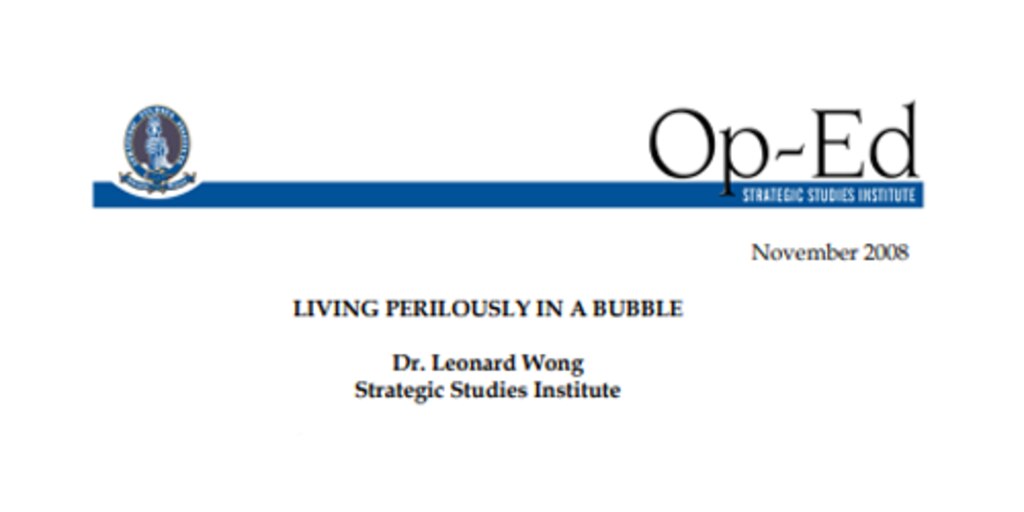 Cover for Living Perilously in a Bubble