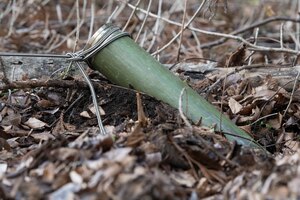 A training Unexploded Ordnance (UXO) is prepped for removal during the HABU exercise at Misawa Air Base, Japan, Jan. 23, 2024.