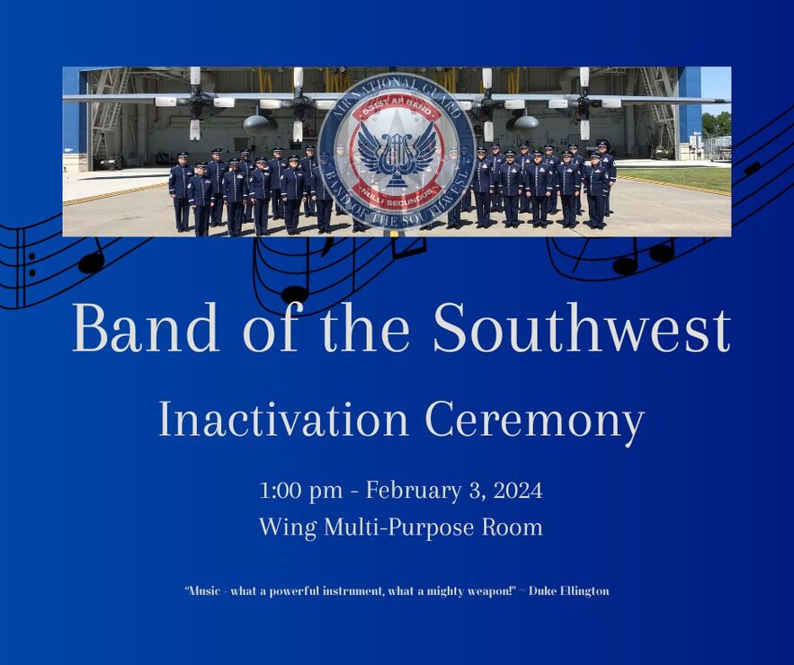 ANG Band of the Southwest poster with musicians