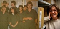 When Gabriele Chazkelewitz, a supply technician at Logistics Readiness Center Rheinland-Pfalz, (first row, second from the left) started working for the Army in 1983, she and all the German local national employees were required to wear uniforms to work. Similar to the Army uniforms the U.S. Soldiers wore at the time, they wore olive drab green work utility uniforms with cargo pockets, reinforced stitching, name tapes and unit insignia patches. (Courtesy photo)