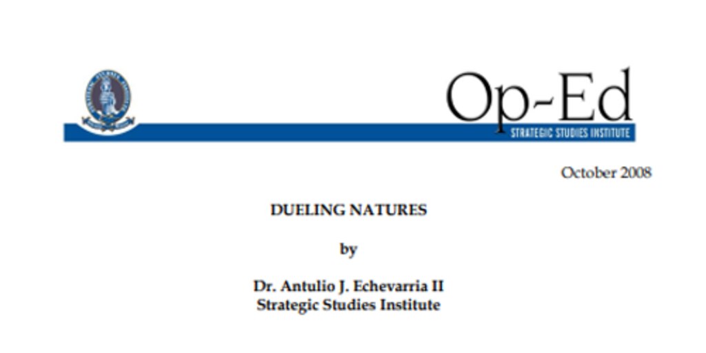 Cover for Dueling Natures