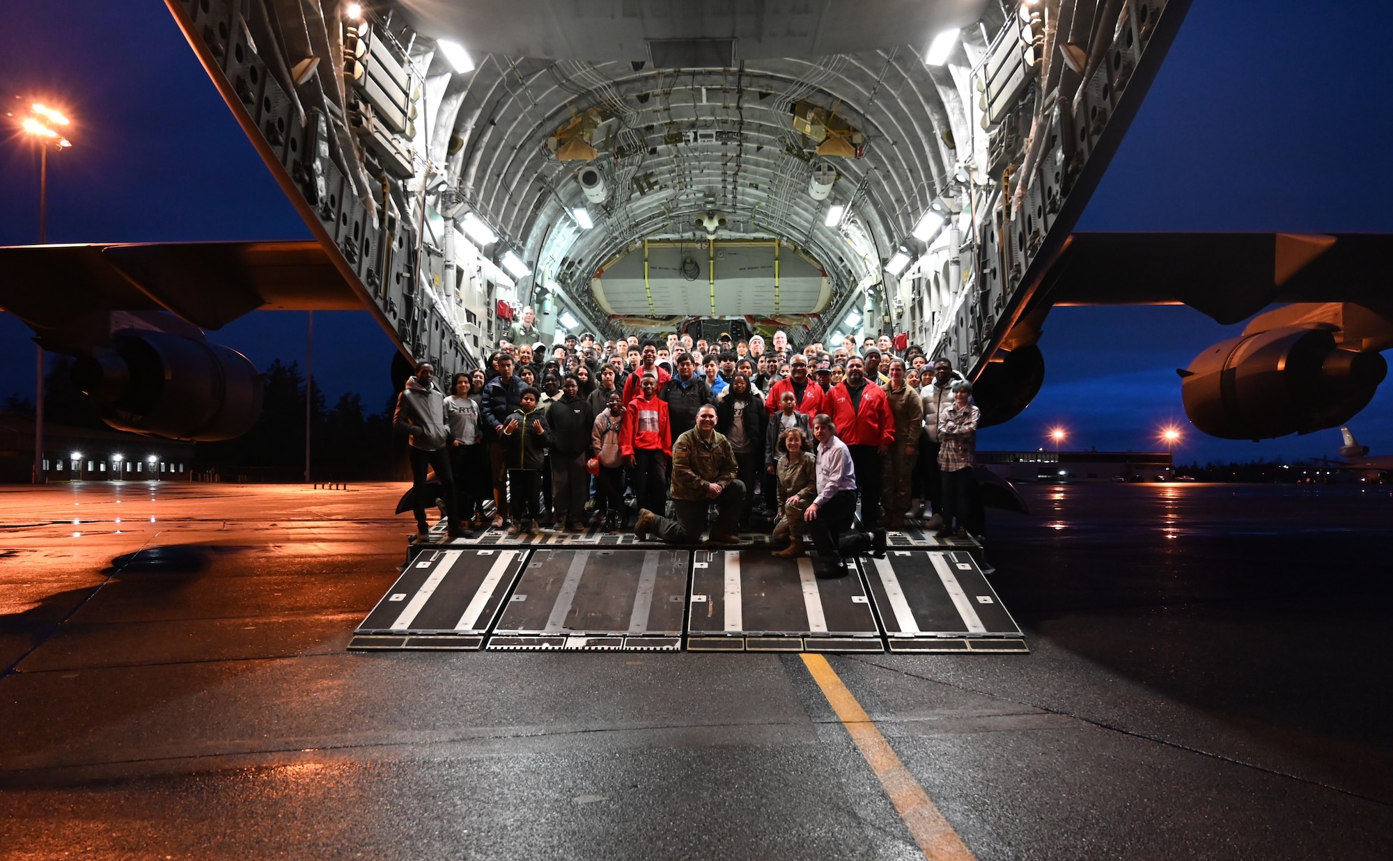 The 62d Airlift Wing opened its doors to the Red-Tailed Hawks Flying Club during an immersive tour at Joint Base Lewis-McChord, Washington, Jan. 27, 2024. Before the tour began, U.S. Air Force Brig. Gen. Lisa Craig, Air Force Recruiting Service’s deputy commander, answered questions the club members had about being in the Air Force. The flying club was taken on tour where they met Team McChord Airmen from different units and went on an incentive flight. The tour was an opportunity for the wing to inspire local youth that are interested in pursuing a career in aviation in the Air Force.