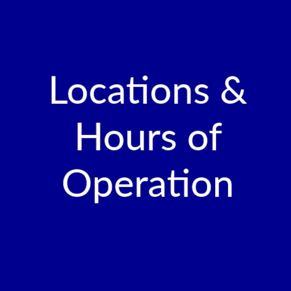 LOCATIONS & HOURS