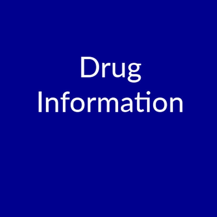 Webpage button reads "Drug Information"