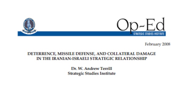 Cover for Deterrence, Missile Defense, and Collateral Damage in the Iranian-Israeli Strategic Relationship