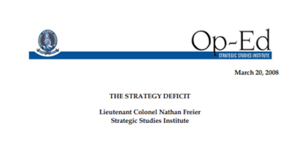 Cover for The Strategic Deficit
