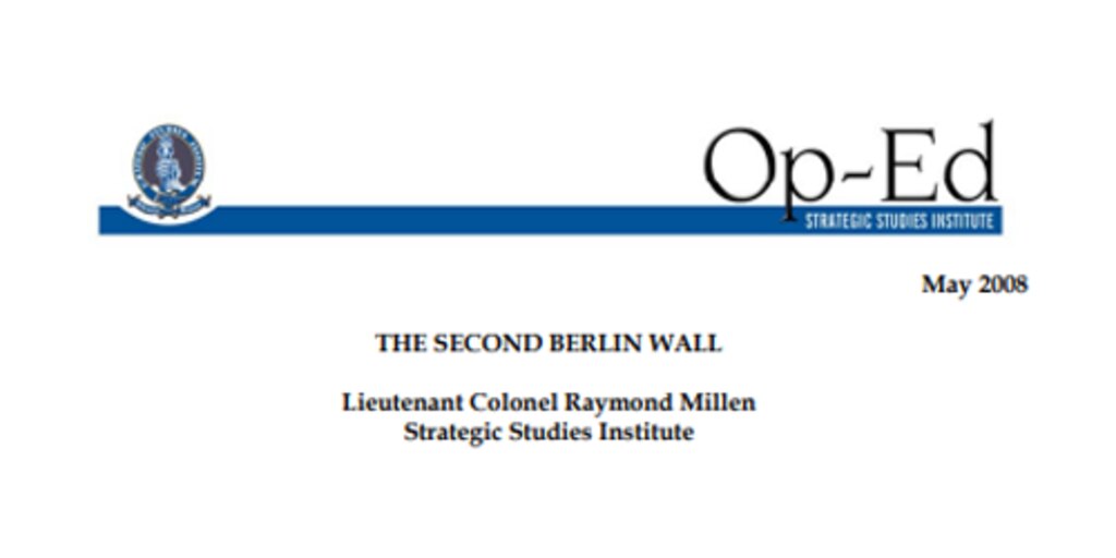 Cover for The Second Berlin Wall