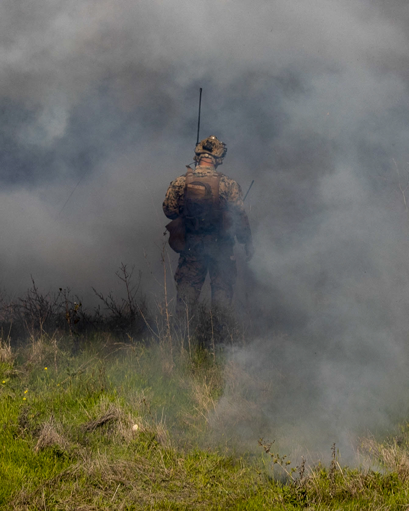 U.S. Marines with 1st Air Naval Gunfire Liaison Company assess firepower control teams