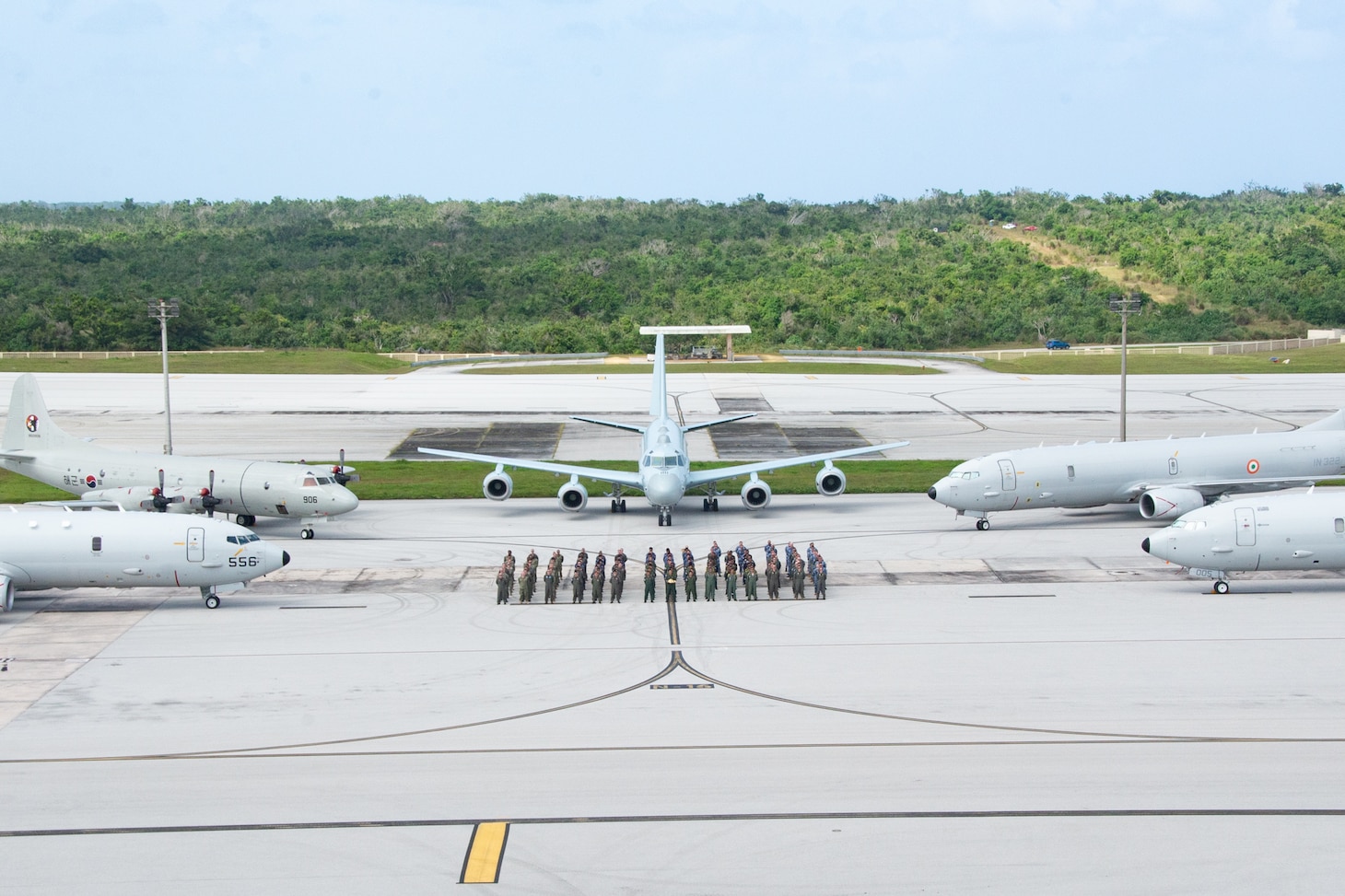 240118-N-LN243-1047 ANDERSEN AIR FORCE BASE, Guam (Jan. 18, 2024)

Members from Royal Australian Air Force, Indian Navy, Japan Maritime Self-Defense Force, Republic of Korea Navy, and the U.S. Navy participate in exercise Sea Dragon 2024 at Anderson Air Force Base, Jan. 18. Exercise Sea Dragon is a multilateral ASW exercise located in Guam, hosted by CTF-72. Nations in attendance this year include Australia, India, Japan and South Korea. (U.S. Navy Photo by Mass Communication Specialist 2nd Class Marques Franklin)