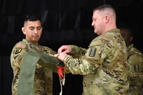 Approximately 70 Soldiers assigned to the Virginia National Guard’s 529th Combat Sustainment Support Battalion Headquarters, 329th Regional Support Group, begin federal active duty with a departure ceremony Jan. 28, 2024, in Virginia Beach. The troops will deploy to Poland and serve under the command of U.S. Army’s 3rd Division Sustainment Brigade to provide sustainment command and control and support to forward-stationed U.S. and allied forces in the region.