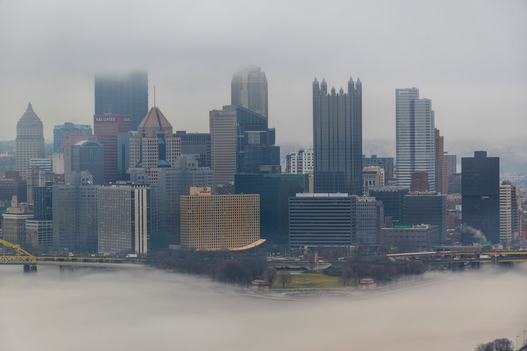 The U.S. Army Corps of Engineers Pittsburgh District operates 23 navigable locks and dams on the Allegheny, Monongahela and Ohio rivers year-round regardless of weather, including in foggy conditions that restrict visibility.