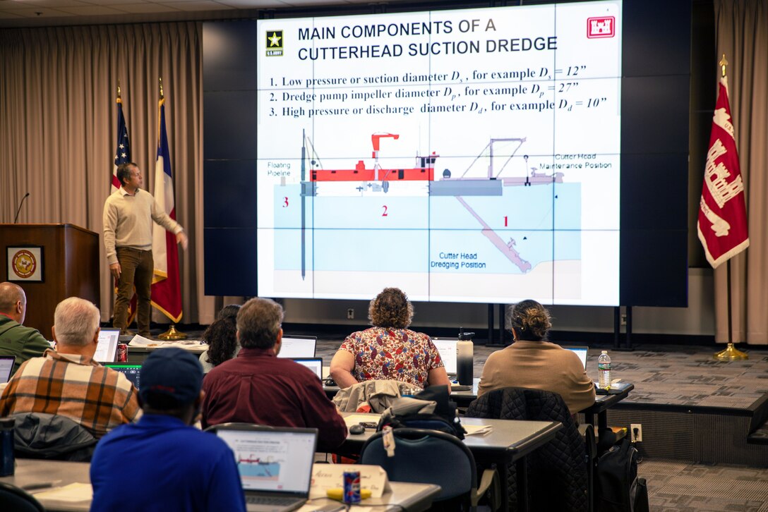 A field trip to see dredging equipment and/or dredging-related activities or navigation features is included to help the student understand the material taught in the classroom. This course is a prerequisite for the Dredge Cost Estimating course.