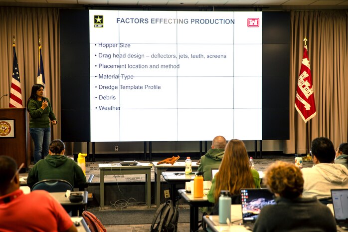 A field trip to see dredging equipment and/or dredging-related activities or navigation features is included to help the student understand the material taught in the classroom. This course is a prerequisite for the Dredge Cost Estimating course.