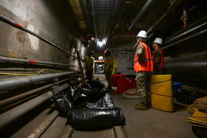 U.S. Army Brig. Gen. Michelle Link, deputy commander, Joint Task Force-Red Hill (JTF-RH) tours the Red Hill Bulk Fuel Storage Facility (RHBFSF) January 22, 2024, Halawa, Hawaii.