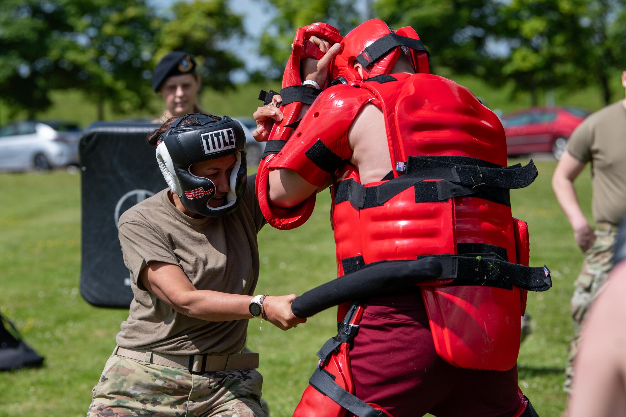 Airmen participate in Red Man training