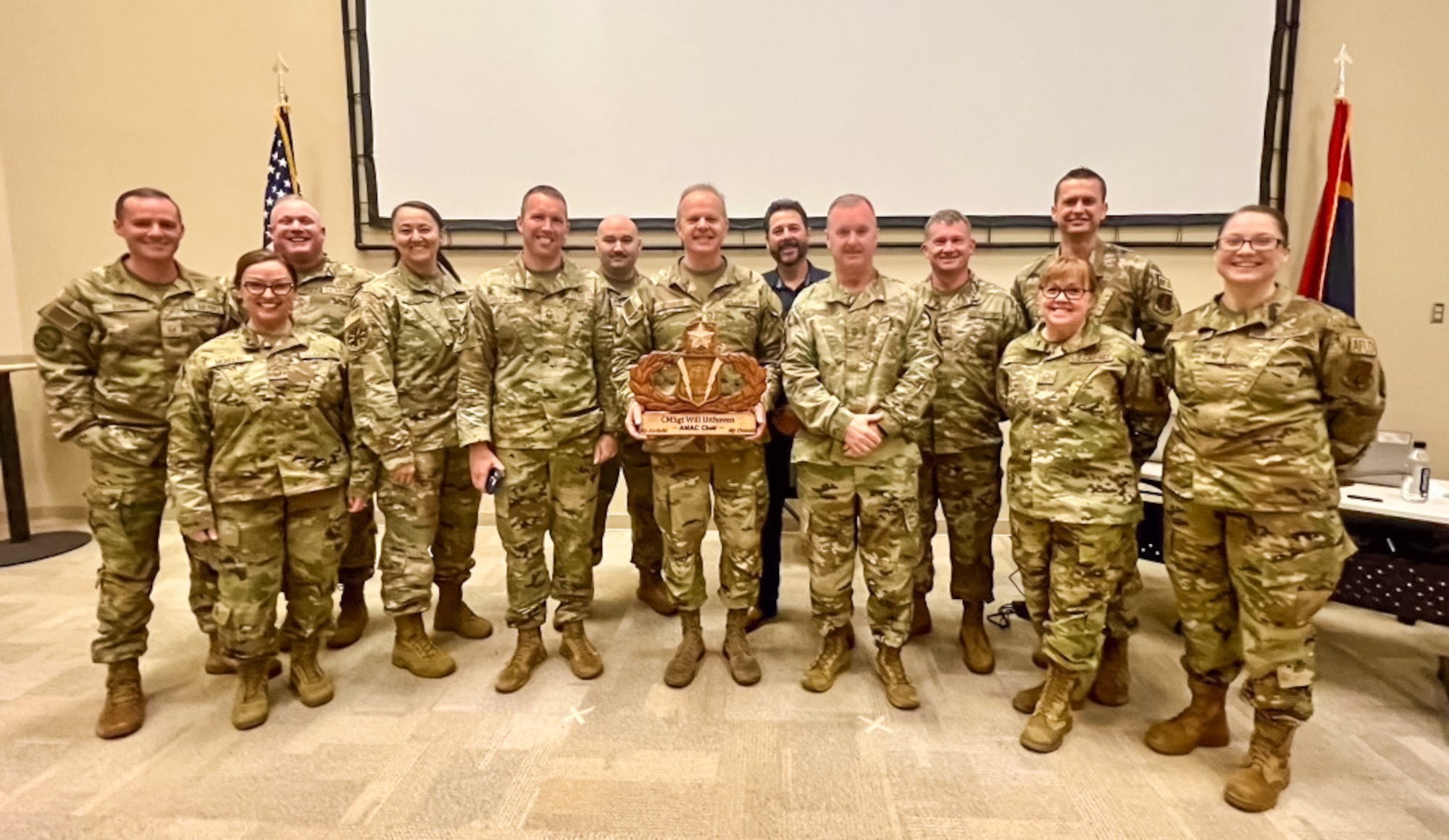 It was then that Prather broke the news to the group that going forward, the award for Airfield Management Excellence would be named the “George W. Uithoven Excellence in Service Award.”