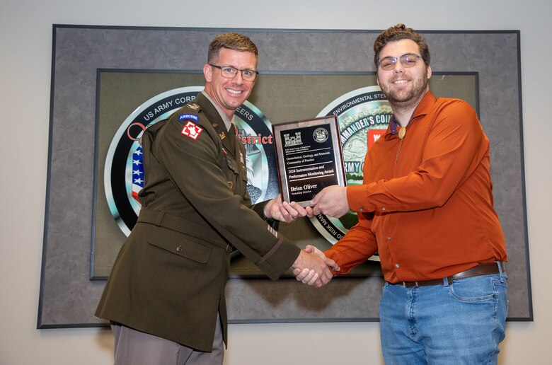 Civil engineer Brian Oliver also represented the district. Mr. Oliver was selected as the 2024 Instrumentation and Performance Monitoring Professional of the Year for his leadership in and commitment to evaluation and assessment of instrumentation data.