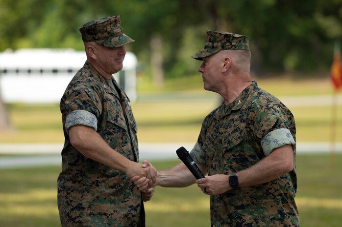 Marine Air Control Group (MACG) 28 change of command ceremony