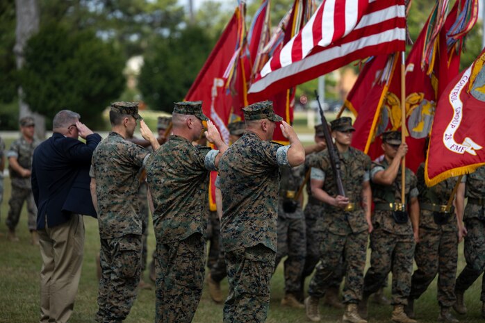 Marine Air Control Group (MACG) 28 change of command ceremony
