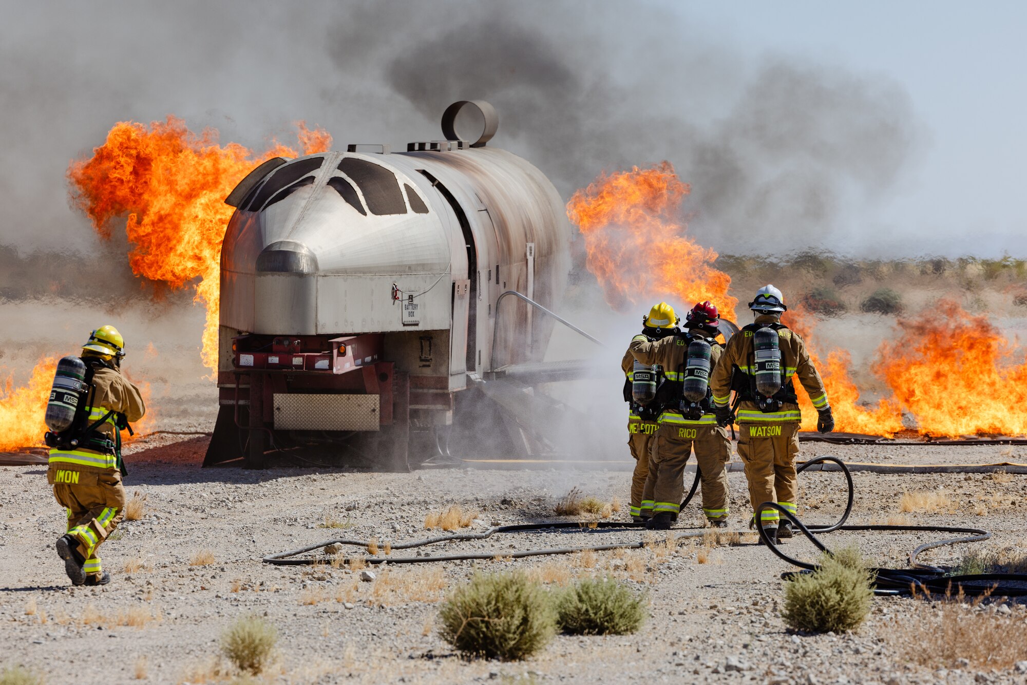 Edwards AFB conducted a Major Accident Response Exercise (MARE) to ensure readiness when responding to catastrophic events while preserving life and assets.