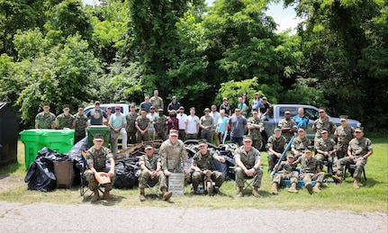 Fort Barfoot leadership joins Fort Gregg-Adams cleanup effort