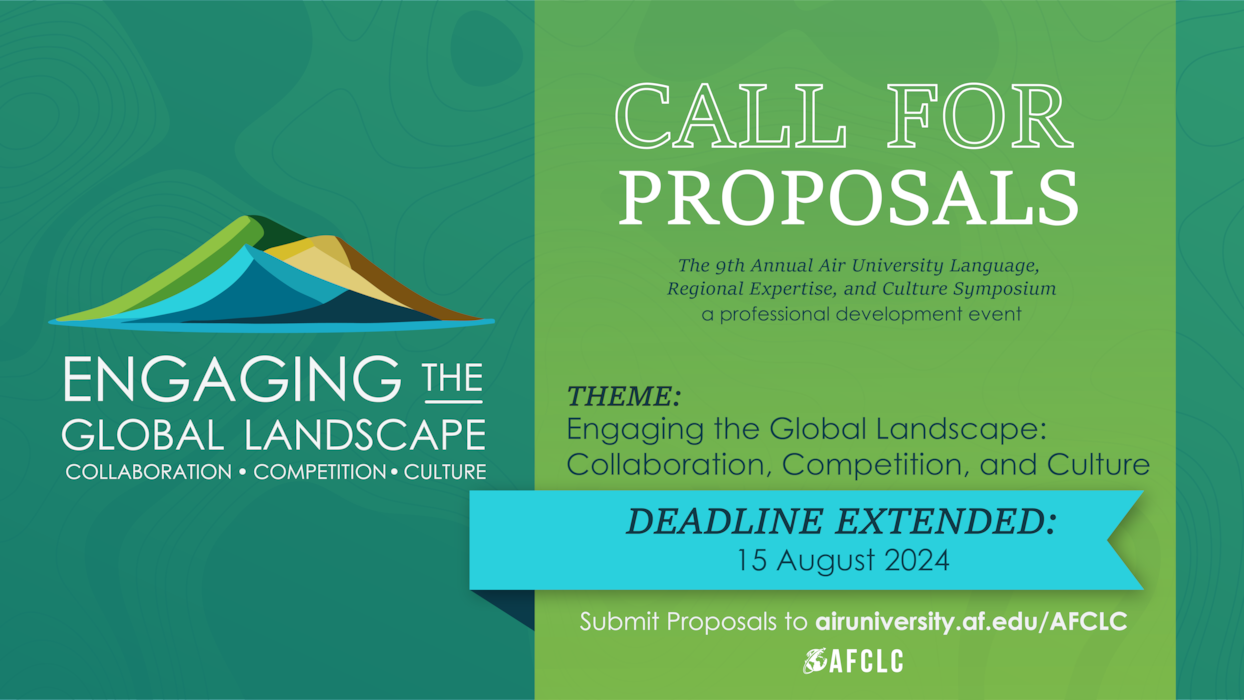 Call for Proposal Deadline Extended