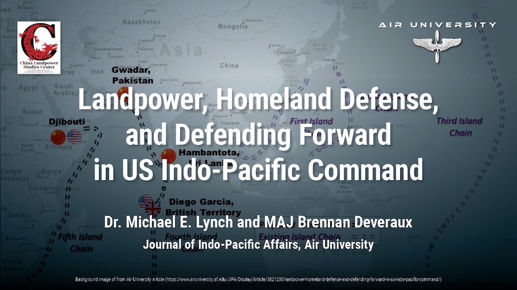 Slde for Landpower, Homeland Defense, and Defending Forward in US Indo-Pacific Command
