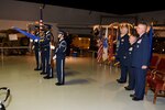 An honor guard presents the colors