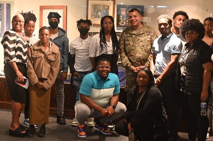 Participants of the 2024 Marion Barry Summer Youth Employment Program attend orientation at the D.C. Armory, June 26. The cohort, comprised of young adults age 18-21, will gain exposure in approx. a dozen work-centers within the D.C. National Guard and D.C. Government Operations-DCNG until Aug. 2. Orientation day included meetings with Marcus Hunt, director, D.C. Government Operations-DCNG, and Maj. Gen. John C. Andonie, Commanding General (interim), D.C. National Guard. Participants also received a tour of the D.C. National Guard Museum highlighting 222-years of service to the nation and District.