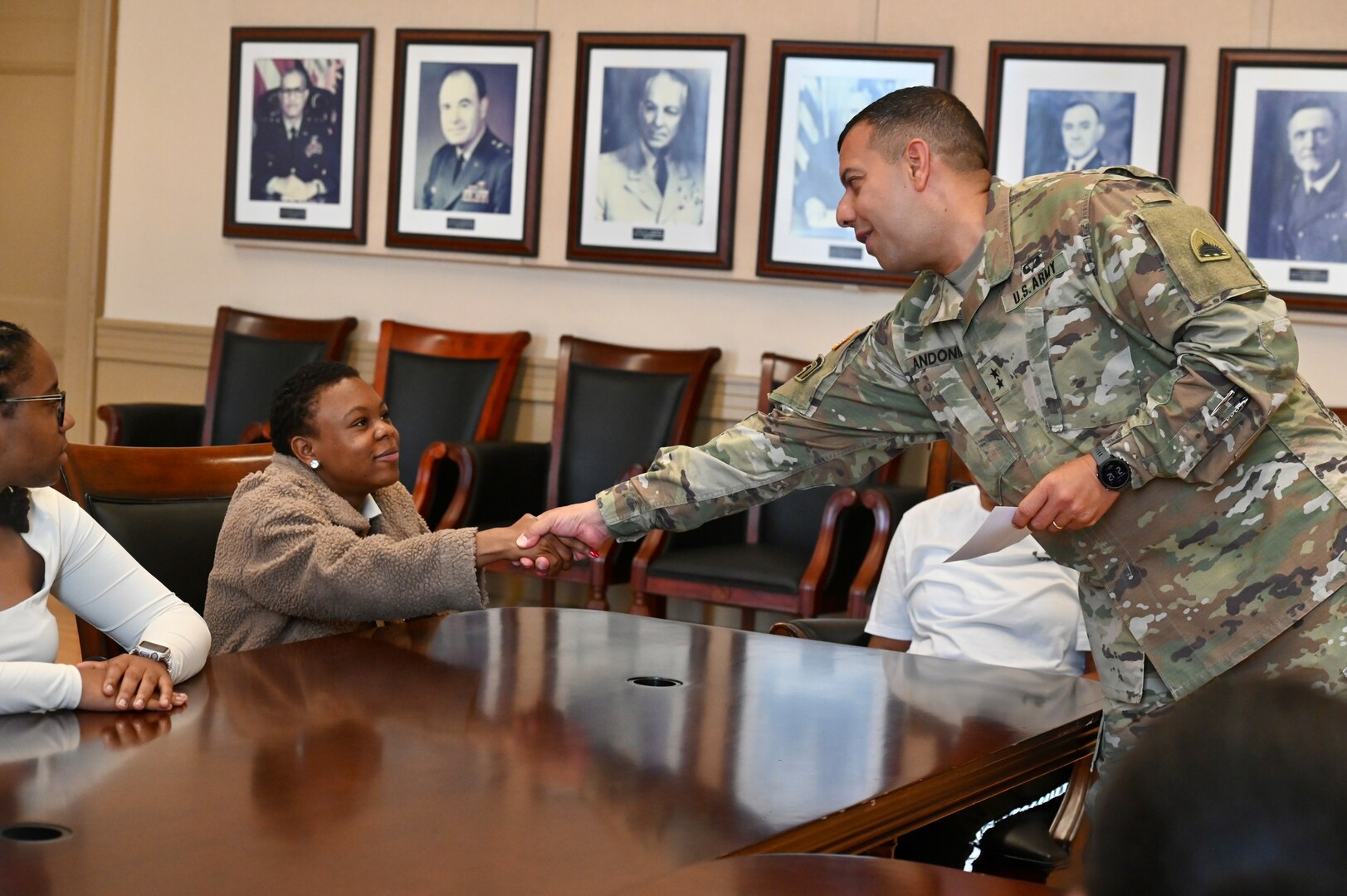 Participants of the 2024 Marion Barry Summer Youth Employment Program attend orientation at the D.C. Armory, June 26. The cohort, comprised of young adults age 18-21, will gain exposure in approx. a dozen work-centers within the D.C. National Guard and D.C. Government Operations-DCNG until Aug. 2. Orientation day included meetings with Marcus Hunt, director, D.C. Government Operations-DCNG, and Maj. Gen. John C. Andonie, Commanding General (interim), D.C. National Guard. Participants also received a tour of the D.C. National Guard Museum highlighting 222-years of service to the nation and District.